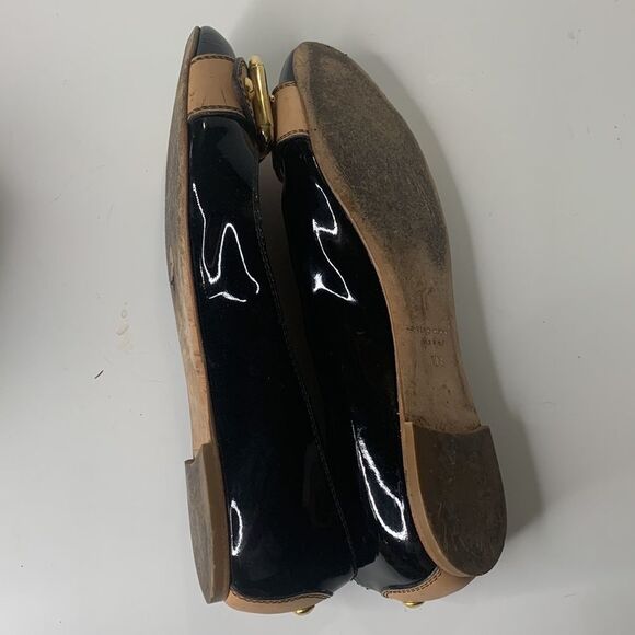 Giuseppe Zanotti Italian black patent leather buckled flats - Picture 10 of 12